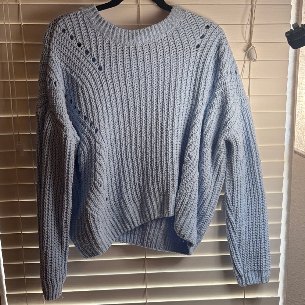 SO Light Blue Crew Neck Sweater
